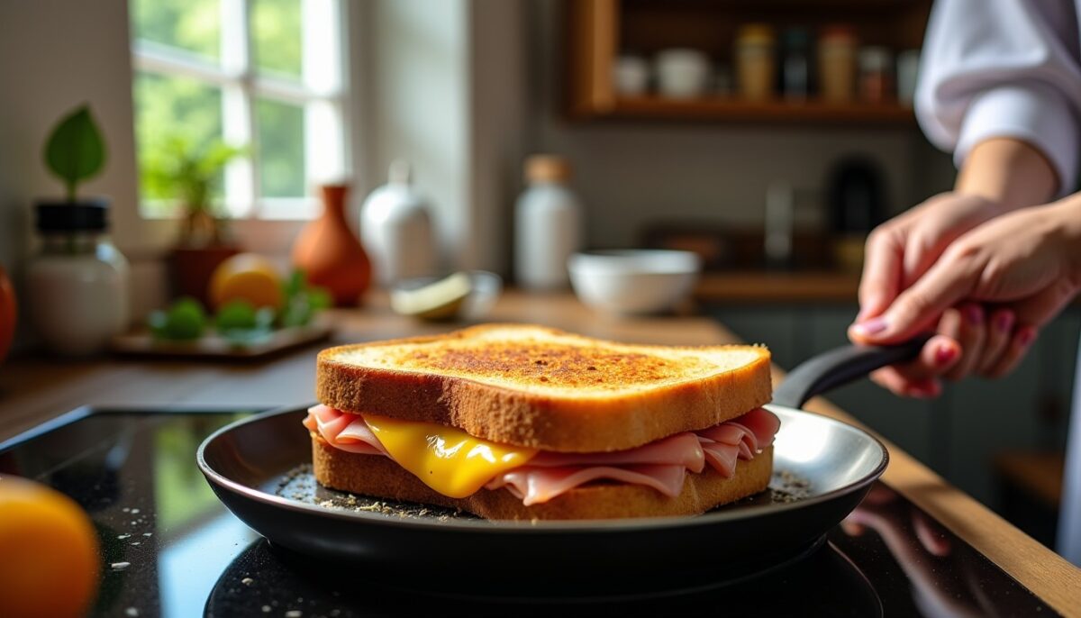 Croque-Monsieur façon Cyril Lignac : la recette facile et croustillante à la poêle