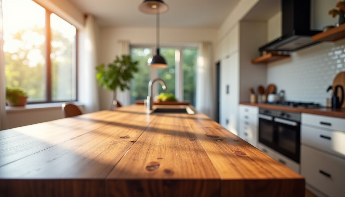 Plan de travail en noyer pour la cuisine : conseils pour sélectionner le modèle idéal et bien l’entretenir