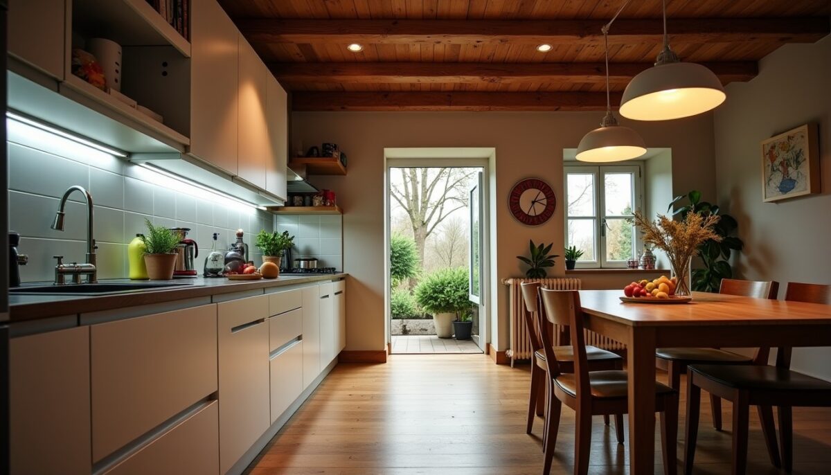 De la cuisine au couloir : comment l’éclairage LED façonne et organise votre intérieur