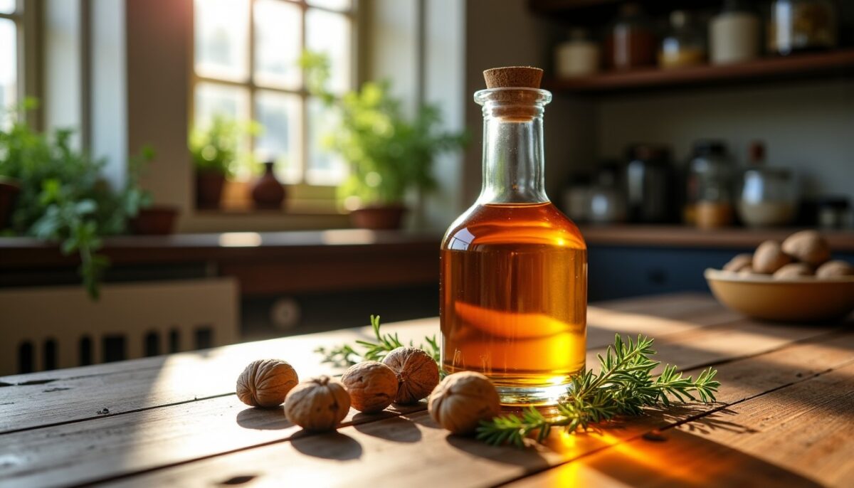 Vinaigre de noix maison : une recette facile et délicieusement parfumée
