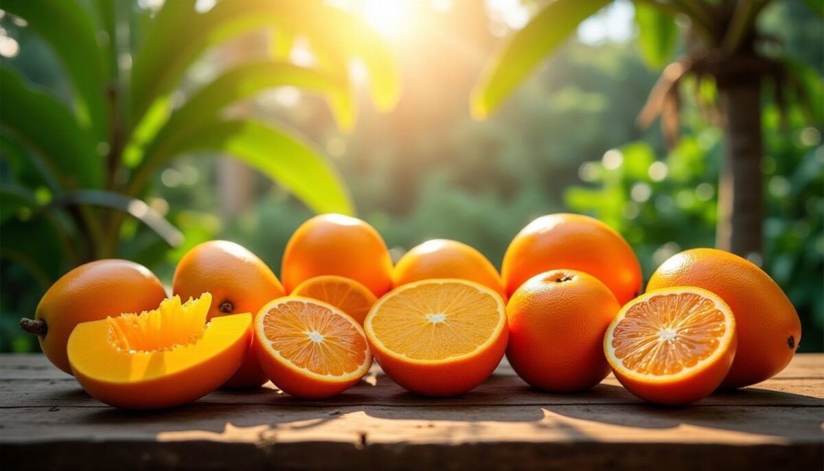 Fruits exotiques orange : un voyage savoureux et vitaminé au cœur des tropiques