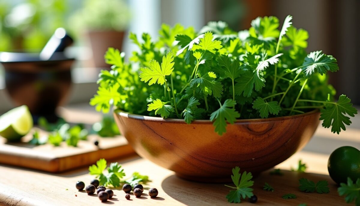 Coriandre : saveurs, usages culinaires, vertus santé, astuces de conservation et conseils de culture