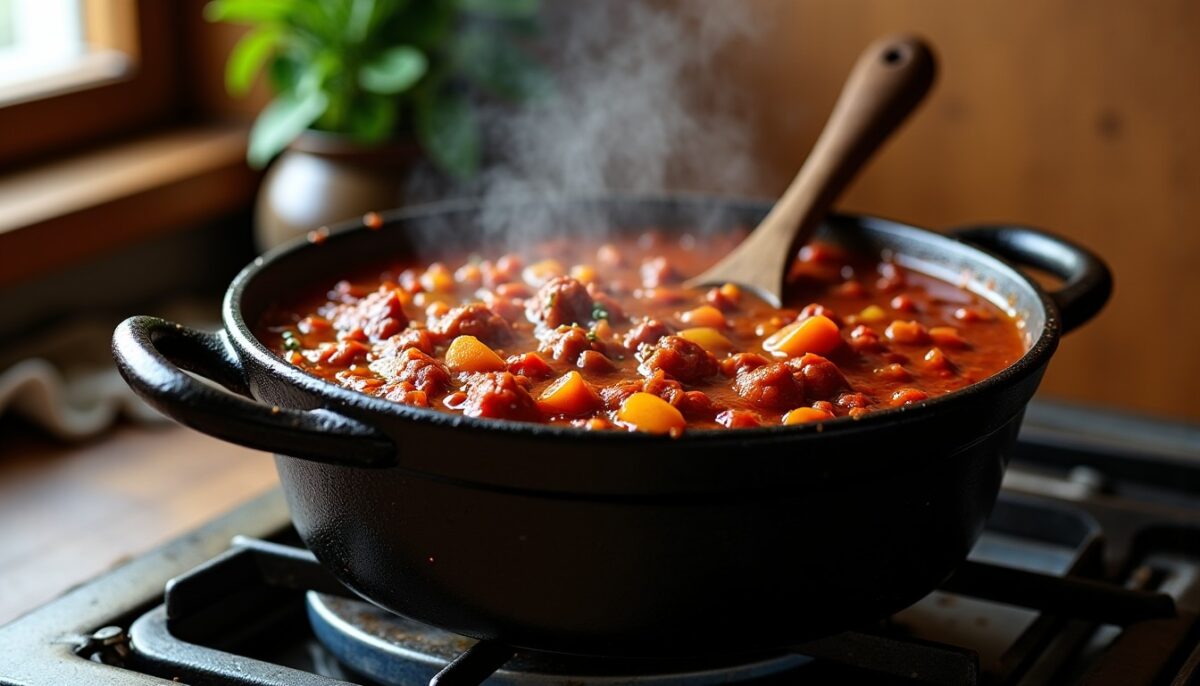 Sauce bolognaise traditionnelle de grand-mère : le secret d&rsquo;une recette authentique et longuement mijotée