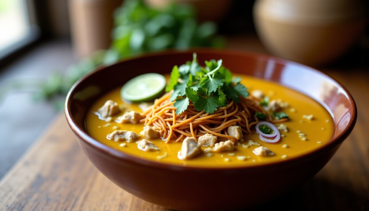 Khan Soi : Découvrez la recette authentique du Khao Soi au poulet de Chiang Mai
