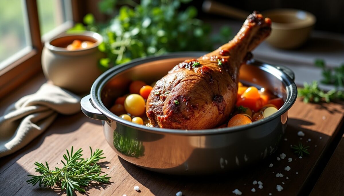 Lapin en cocotte-minute : une recette express pour une viande fondante et savoureuse