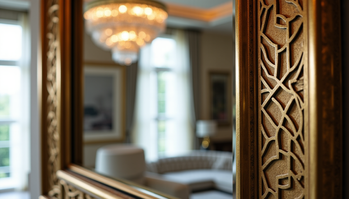 Qualité d&rsquo;un miroir décoratif architectural : finitions, relief et dimensions à vérifier