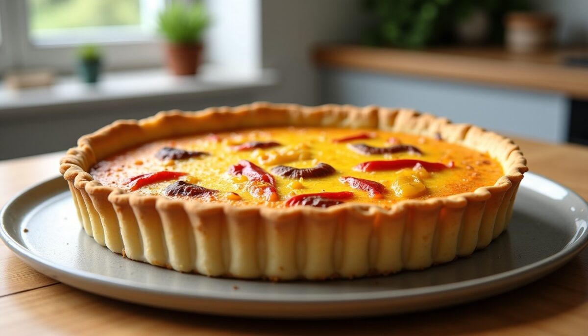 Quiche fondante aux poivrons : la recette simple et gourmande